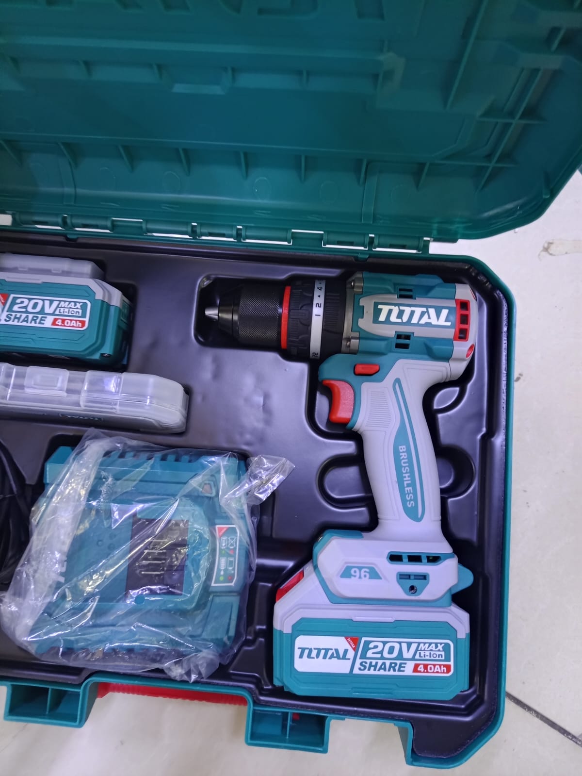 TOTAL 20V Lithium-Ion Brushless Cordless Impact Drill